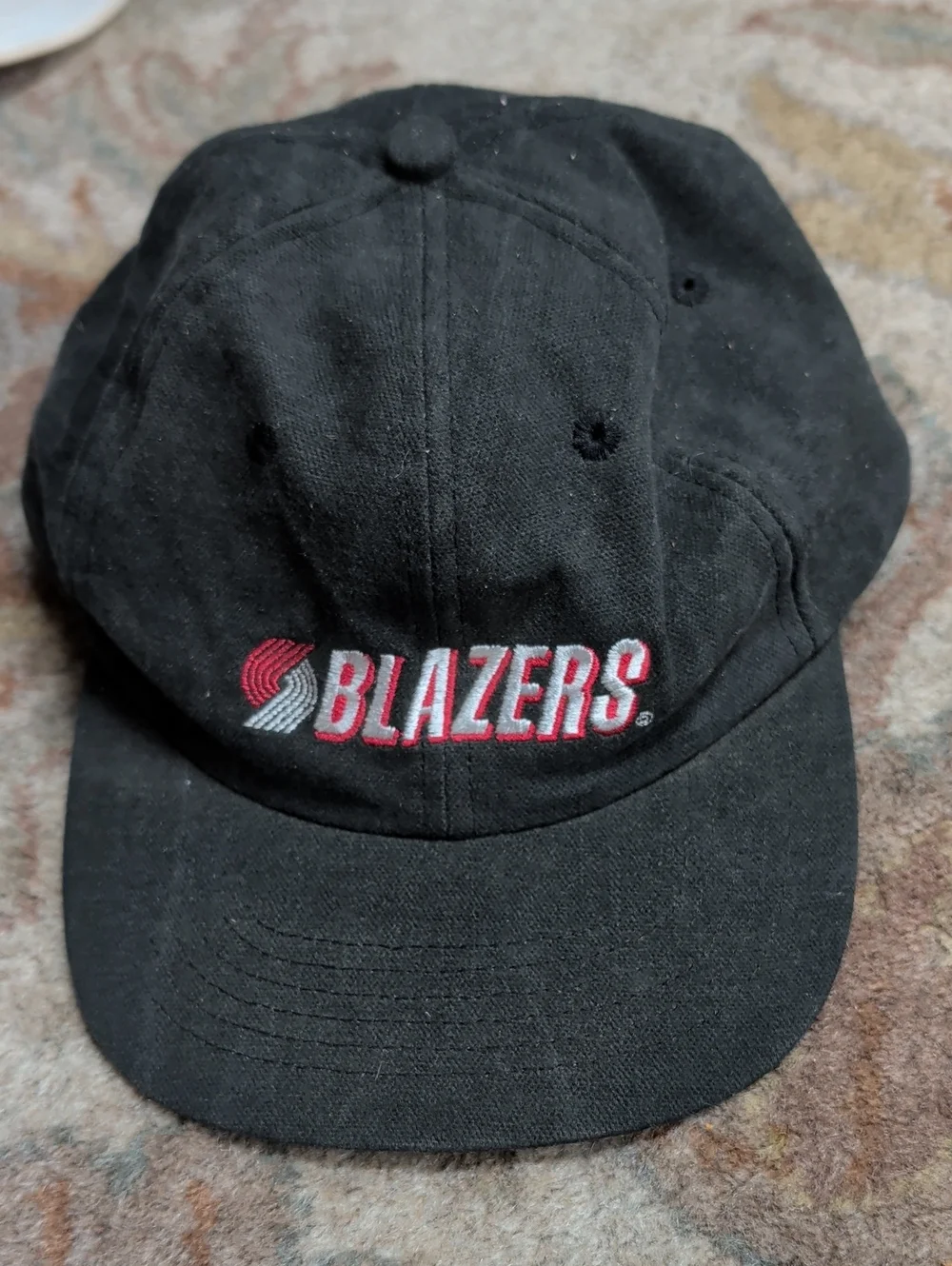 Vintage 90s Blazer Black Cotton Baseball Hat Cap